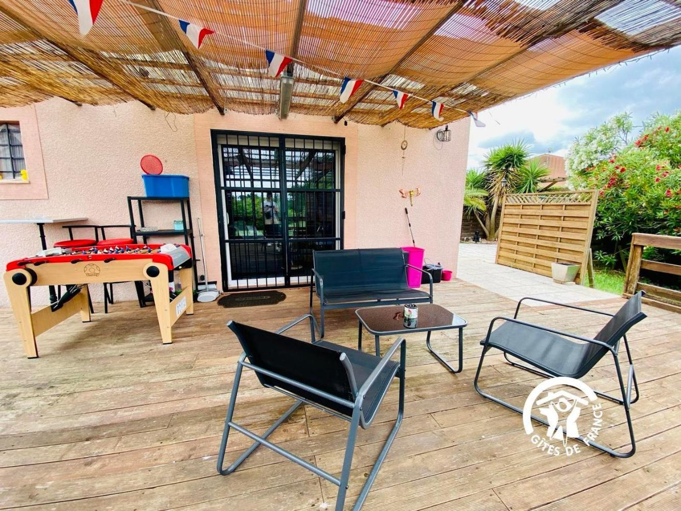cosy occitan villa renové independante terrasse jardin bien située Carcasona Exterior foto